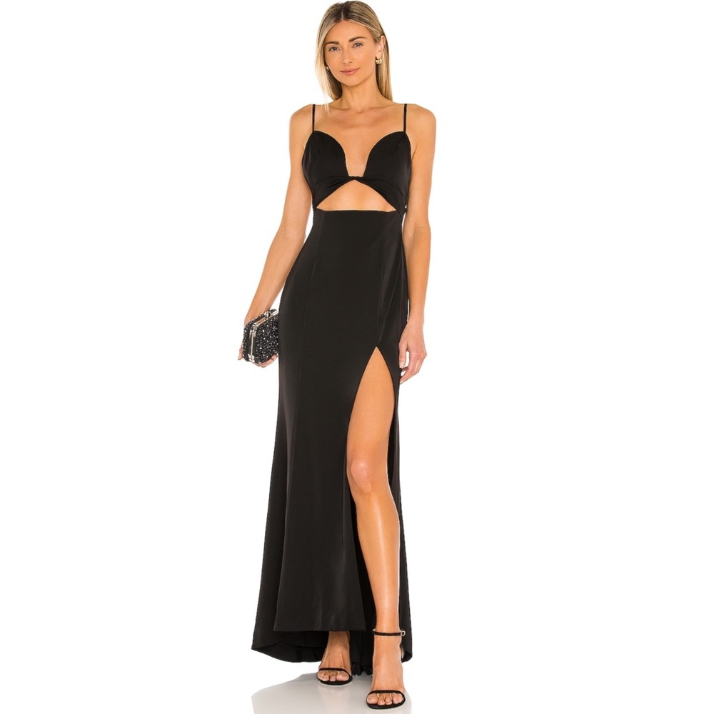 Nbd Charlise gown black maxi sexy dress